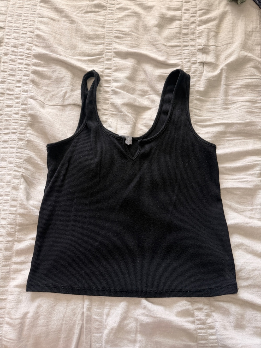 Tilly's Black Ribbed Tank Top